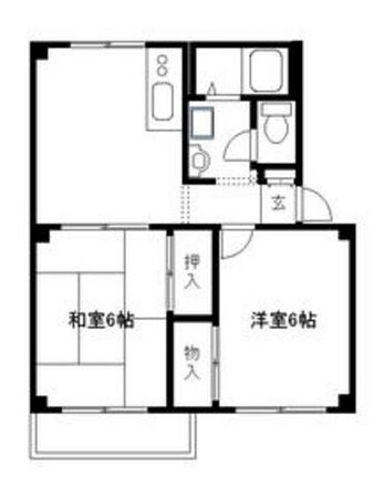 ニッコー狛江マンションの物件間取画像